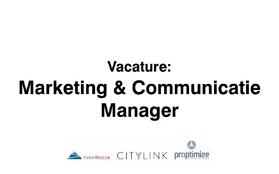 Vacature: Marketing & Communicatie Manager bij Proptimize